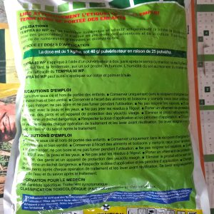 Herbicide granulé sélectif de pré-levée TEMPRA 80 WP 1 kg – Manioc, igname