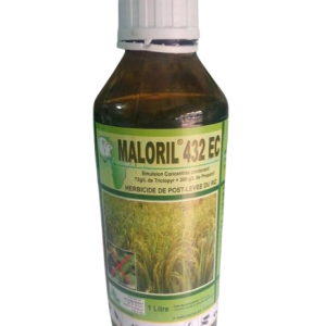 Herbicide liquide sélectif de post-levée MALORIL 432 EC 1 litre – Riz
