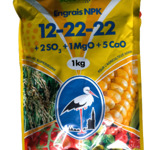 Engrais granulé NPK 12-22-22 1 kg – Riz, maïs, cultures maraichères