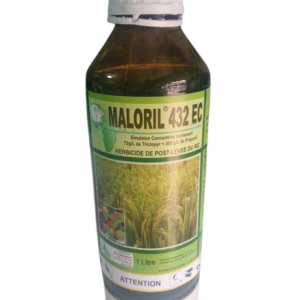 Herbicide liquide sélectif de post-levée MALORIL 432 EC 1 litre – Riz
