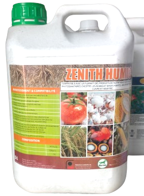 Engrais foliaire 100% Bio ZENITH HUMIC 5 litres – Toutes les cultures
