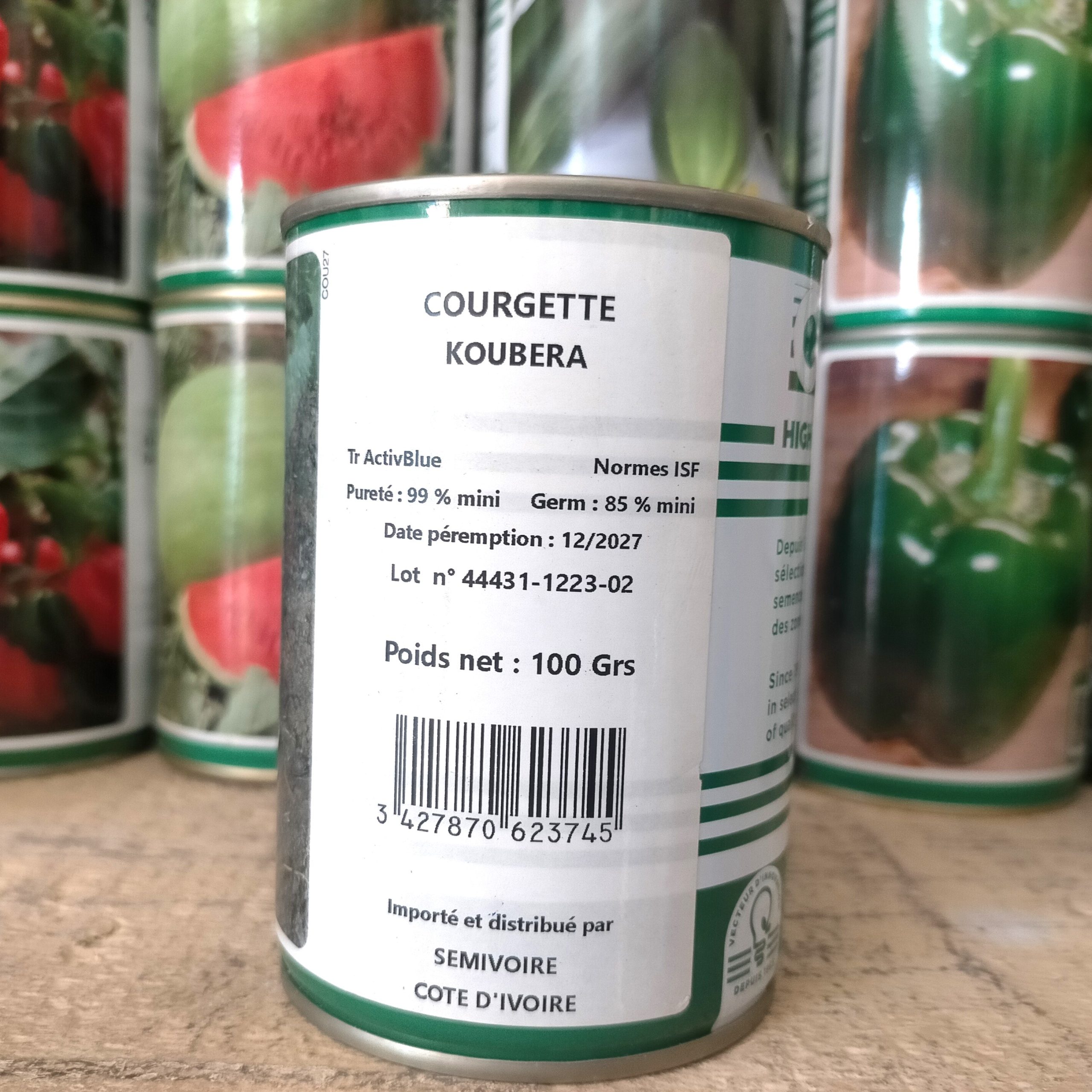Semence de COURGETTE KOUBERA 100 gr