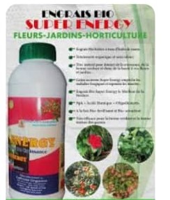 Engrais foliaire Bio SUPER ENERGY 1 litre – Fleur, jardin, horticulture