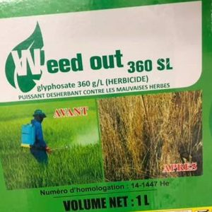 Herbicide liquide total WEED OUT 360 SL 1 litre – Toutes les cultures