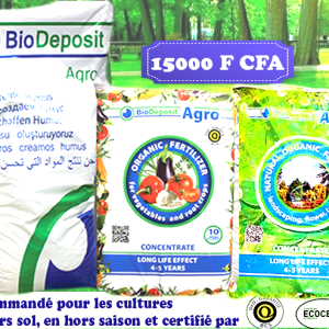 Engrais granulé 100% Bio BIODEPOSIT AGRO 10 kg – Fleurs, gazons