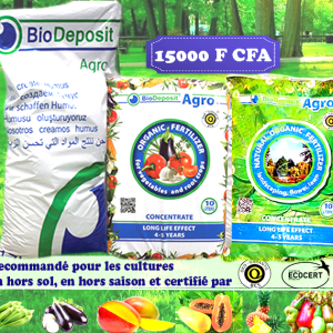 Engrais granulé 100% Bio BIODEPOSIT AGRO 10 kg – Cultures maraichères, anacarde, ananas