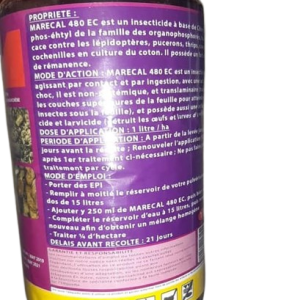 Insecticide liquide MARECAL 480 EC 1 litre – Cultures maraichères, coton