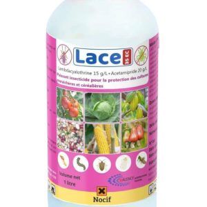 Insecticide liquide LACE 35 EC 1 litre – Cultures maraichères et céréalières, anacarde, cacao(810)