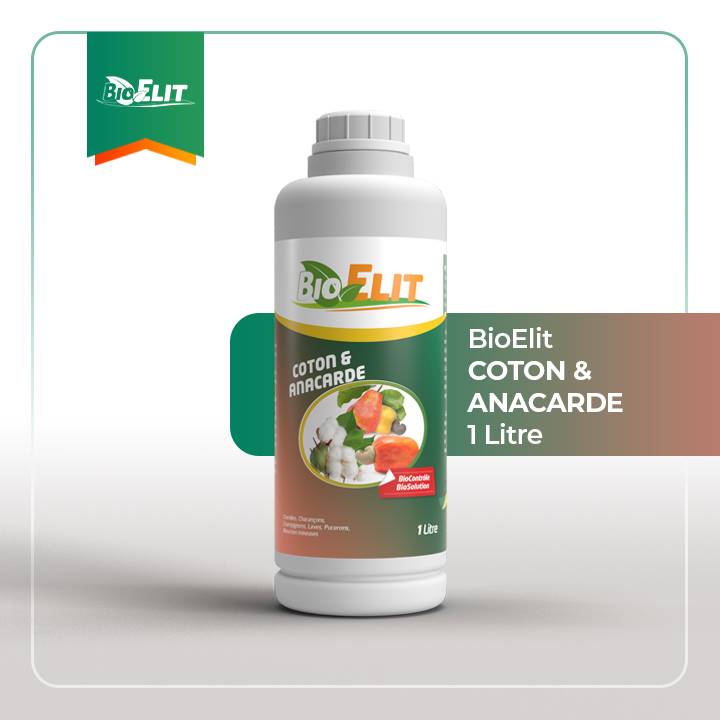 Insecticide liquide 100% Bio BIOELIT 1 litre – Type Coton et Anacarde