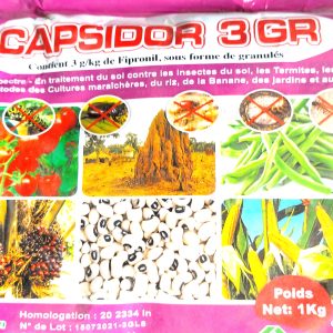 Insecticide-nématicide granulé CAPSIDOR 3 GR 1 Kg – Cultures maraichères, riz, banane