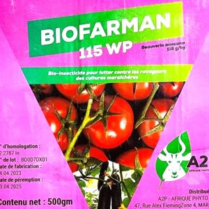 Bio-insecticide BIOFARMAN 115 WP 500 gr – Cultures maraichères
