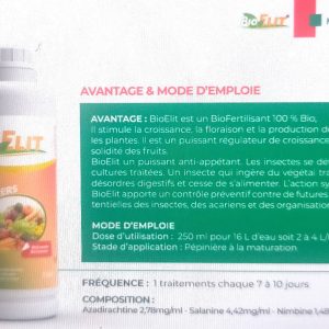 Insecticide liquide 100% Bio BIOELIT 1 litre – Type Maraichers