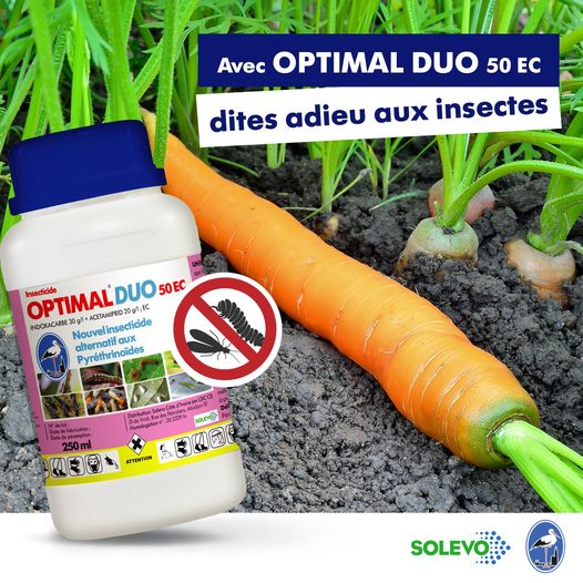Insecticide liquide OPTIMAL DUO 50 EC 250 ml – Cultures maraichères