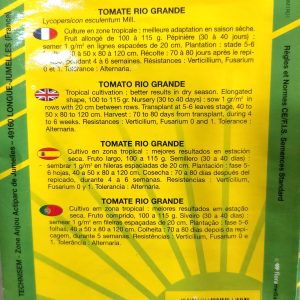 Semence de TOMATE RIO GRANDE 2 gr Tropica
