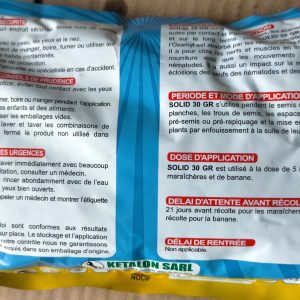 Insecticide-nématicide granulé SOLID 30 GR 1 kg – Toutes les cultures, espace vert