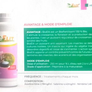 Insecticide liquide 100% Bio BIOELIT 1 litre – Type Hévéa