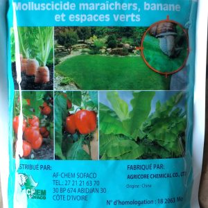 Molluscicide granulé MOLUS 5 G 1 kg – Cultures maraichères, banane, espace vert