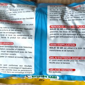Nématicide granulé SOLID 30 GR 1 kg – Toutes les cultures, espace vert