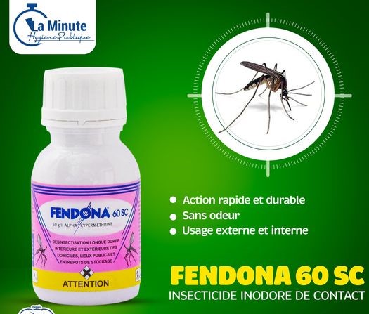 Insecticide liquide FENDONA 60 SC 200 ml – Domicile, bureau, hygiène publique, entrepôt de stockage