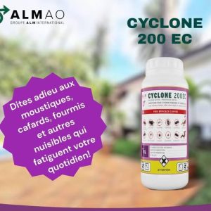 Anti-cafards liquide CYCLONE 200 EC 1 litre – Hygiène publique, domicile, bureau