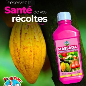 Insecticide liquide MASSADA 45 EC 1 litre – Anacarde, cacao, cultures maraichères