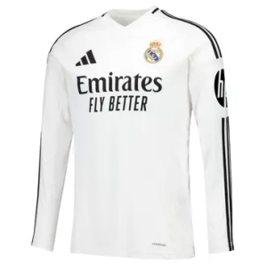 Maillot de football blanc à manches longues REAL MADRID Pro max – Domicile 2024 – 2025