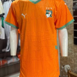 Maillot de football jeune COTE D&rsquo;IVOIRE 3 étoiles Pro simple – Extérieur 2024 – 2025