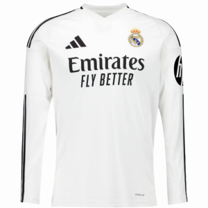 Maillot de football blanc à manches longues REAL MADRID Pro max – Domicile