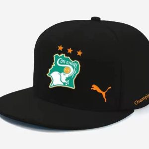 Casquette noire Puma COTE D&rsquo;IVOIRE 3 étoiles 2024 – 2025