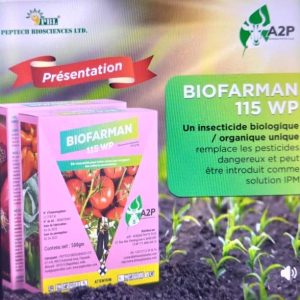 Bio-insecticide BIOFARMAN 115 WP 500 gr – Cultures maraichères