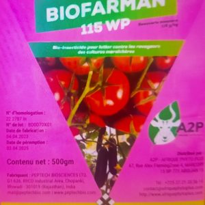 Bio-insecticide BIOFARMAN 115 WP 500 gr – Cultures maraichères