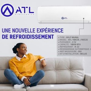 ATL Split mural Freeze 2 CV ATL-18ACW_FREEZE R-22 BTU 18000 Anti moisissure
