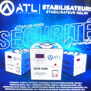 ATL Stabilisateur relay 12000 VA ATLSR-12000 TE 100-260 V TS 220 V FE 50 + 60 Hz