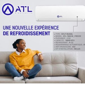 ATL Split mural Freeze 2 CV ATL-18ACW_FREEZE R-22 BTU 18000 Anti moisissure