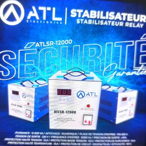 ATL Stabilisateur relay 12000 VA ATLSR-12000 TE 100-260 V TS 220 V FE 50 + 60 Hz