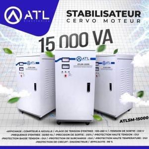 ATL Stabilisateur Cero moteur 15000 VA ATLSM-15000 TE 100 – 260 V TS 220V FE 50 – 60 Hz