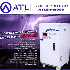 ATL Stabilisateur 15000VA ATLSR-15000 TE 100 – 260V TS 220 V FE 50 – 60 Hz