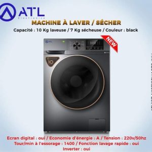 ATL Machine à laver et sécher 17 kg ATL107-N12312EHA07S-INV A Ecran digital