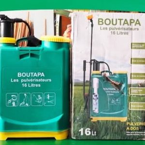 Pulvérisateur manuel à dos BOUTAPA 16 litres – Agriculture, jardinage, hygiène domestique et publique