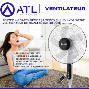 ATL Ventilateur sur pied V3 45 W VENT-16091R