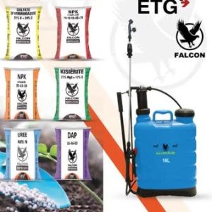 Pulvérisateur manuel à dos ETG 16 litres – Agriculture, jardin, espace vert, hygiène publique et domestique