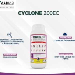 Insecticide liquide CYCLONE 200 EC 1 litre – Hygiène publique et domestique, bureau