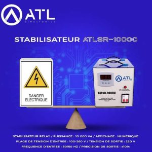 ATL Stabilisateur relay 10000 VA ATLSR-10000 TE 100-260 V TS 220 V FE 50-60 Hz