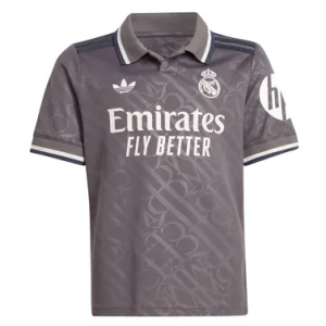 Maillot de football gris jeune REAL MADRID Pro max – 3è Extérieur 2024 – 2025