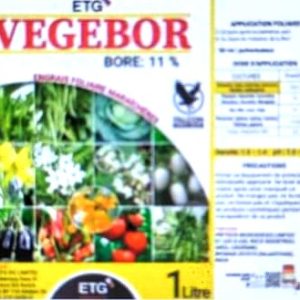 Engrais foliaire VEGEBOR (Bore 11%) 1 litre – Cultures maraichères