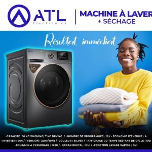 ATL Machine à laver et sécher 17 kg ATL107-N12312EHA07S-INV A Ecran digital
