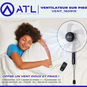 ATL Ventilateur sur pied V3 45 W VENT_16091R