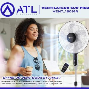 ATL Ventilateur sur pied V3 45 W VENT_16091R