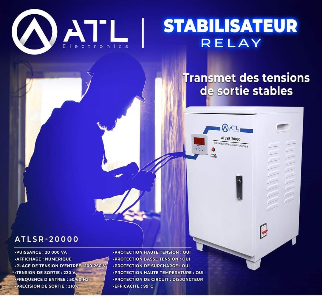 ATL Stabilisateur Relay 20000 VA ATLSR-20000 TE 100 – 260 V TS 220 V  FE 50 – 60 Hz