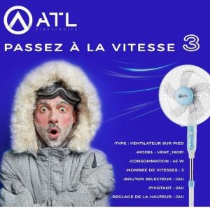 ATL Ventilateur sur pied V3 45 W VENT_16091